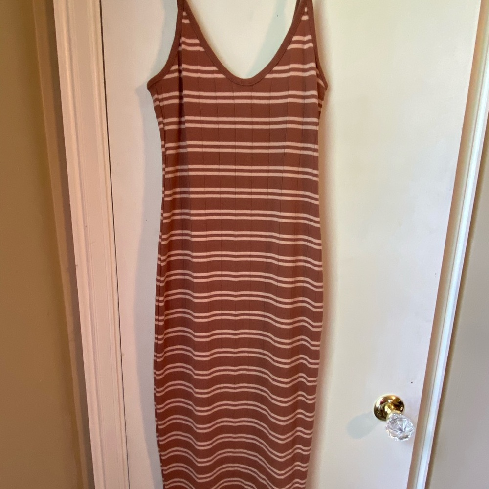Striped tank top dress